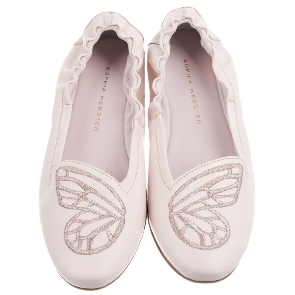 Brand new Sophia Webster embroidered leather flats